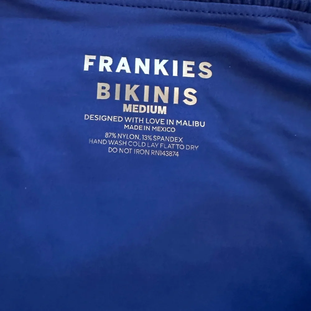 Frankies Bikinis Jenna Ribbed High Waist Bikini Bottom NWT